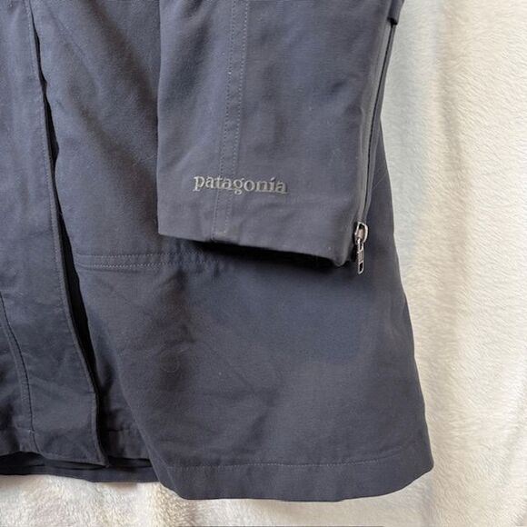 Patagonia Stormdrift 3-in-1 Parka Charcoal Teal Smolder Blue Women's Medium - Picture 5 of 16